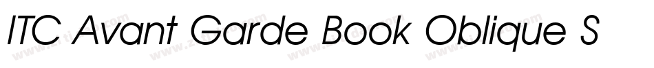 ITC Avant Garde Book Oblique SWA字体转换